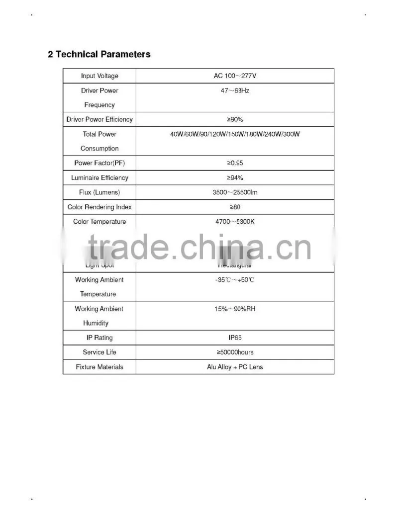 LED flood light fixture