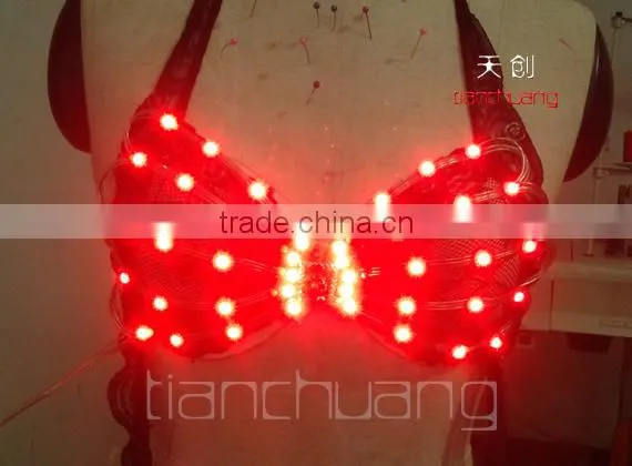 TC-26 LED Bra, LED Light-up brassiere, Party,Disco sexy dance girl LED corset