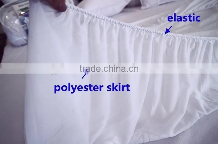 Ultrasonic quilted hypoallergenic waterproof mattress protector