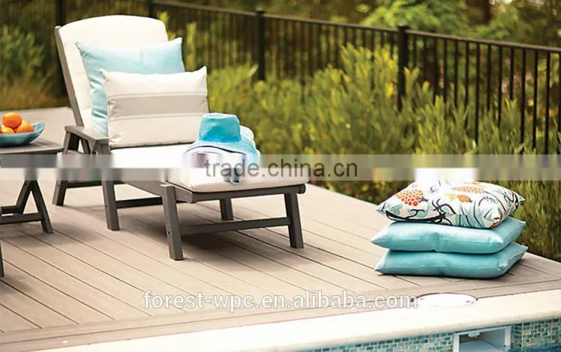 wholesale price convenitional wpc crack-resistant decking tile