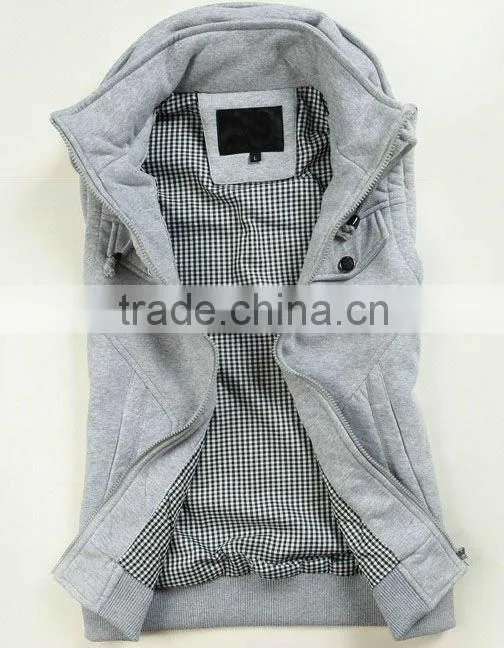 cotton black casual vest