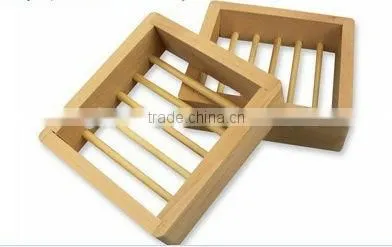 Wooden soap dish for beauty soap