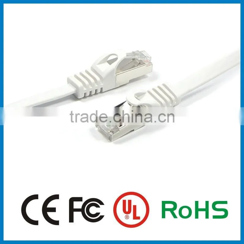 APBG Hot Sale Flat FTP Network Cables Cat 6 with Nickel Plated Connector