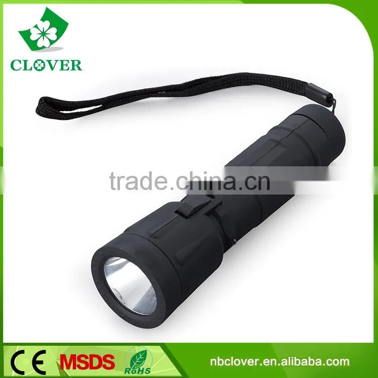 18650 lithium battery plastic mini led powerful rechargeable flashlight