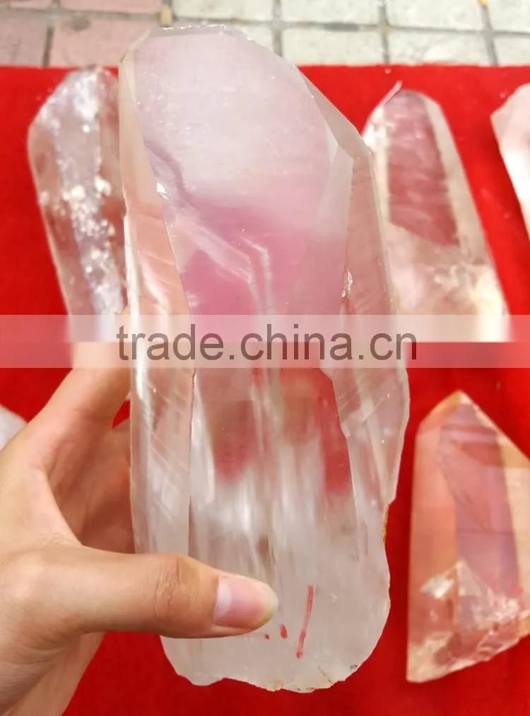 95% Clear Big Natural Rough Crystal Wand Obelisk