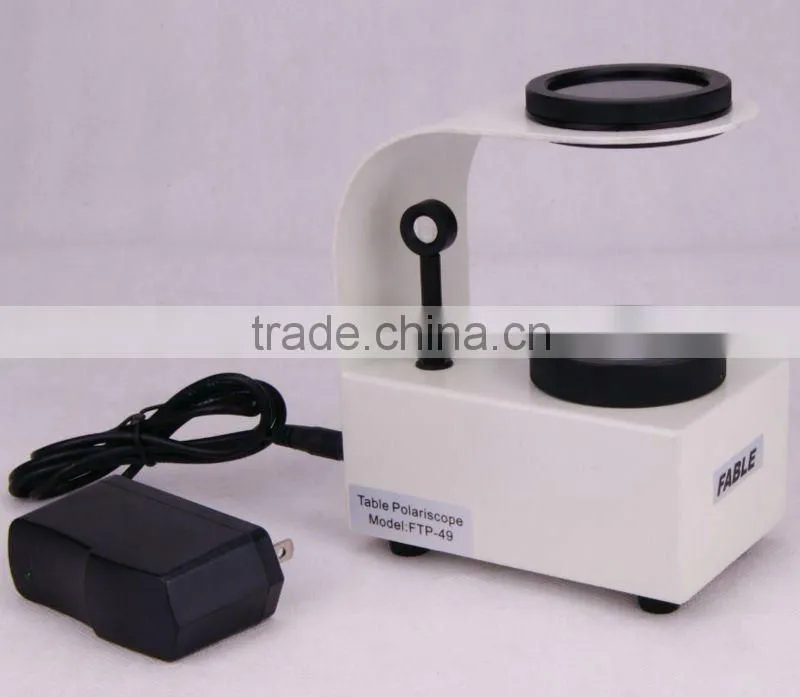 Fable table prosessional gem polariscope FTP-49 with conoscope and with 49mm heavy calibre