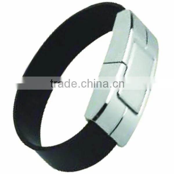Promo leather bracelet usb memory stick 8gb with A-grade chip