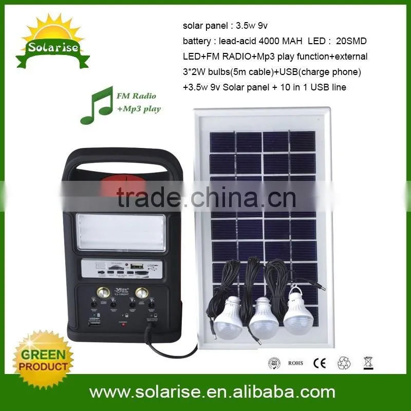 solar system for charging mobile phone
