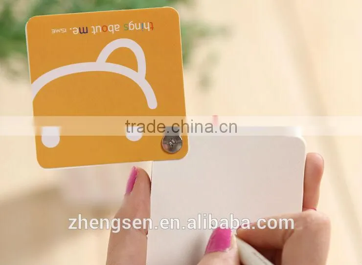 memo pad with different smiling for 2014 hot stationery