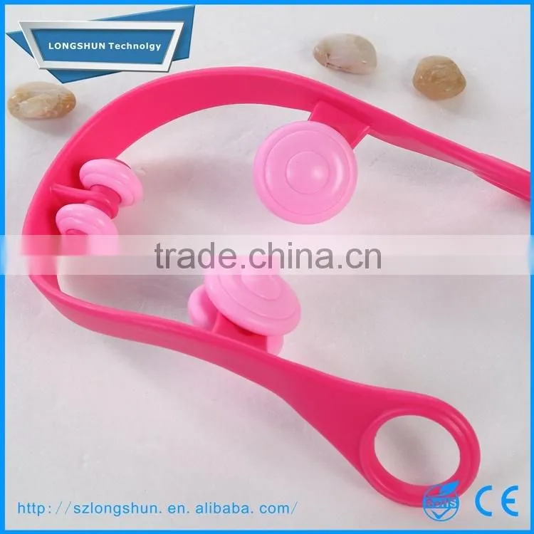 U-Shape Plastic body and leg roller massage, leg relax massager
