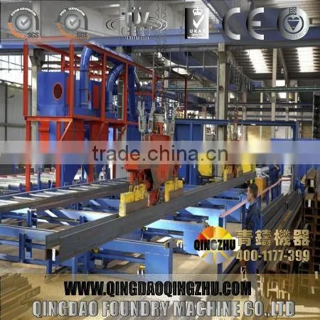 Steel Plate Shot Blasting And Painting Machine