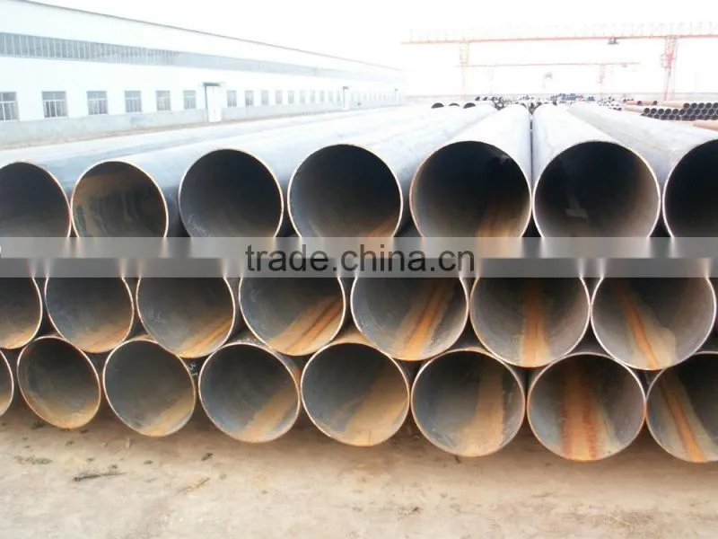 spiral seam submeged-arc-welded mild steel pipe