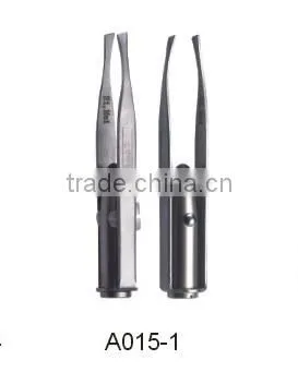 proveedor china black pro tweezer with LED spotlight
