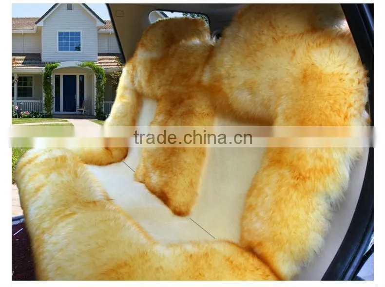 2016/2017 New Fashion Real Australian Lamb Skin Car Fur Seat Cover Set