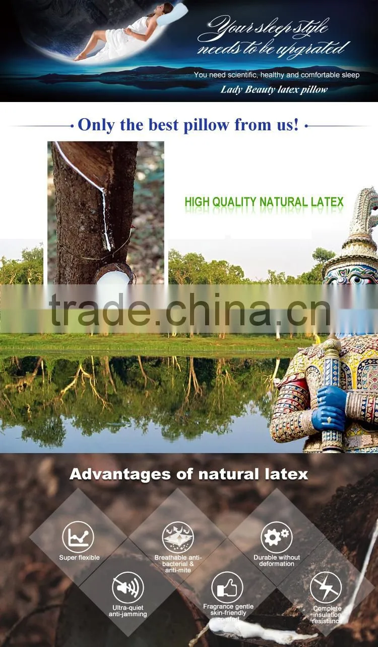 nature latex pillow/ good quality latex pillow CE certificate