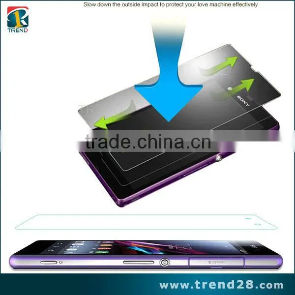 2016 China suppliers tempered glass protector 9H 2.5D for sony xperia z3