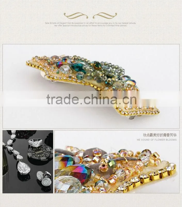 2014 fashionable handmade crystal hairpin 90017