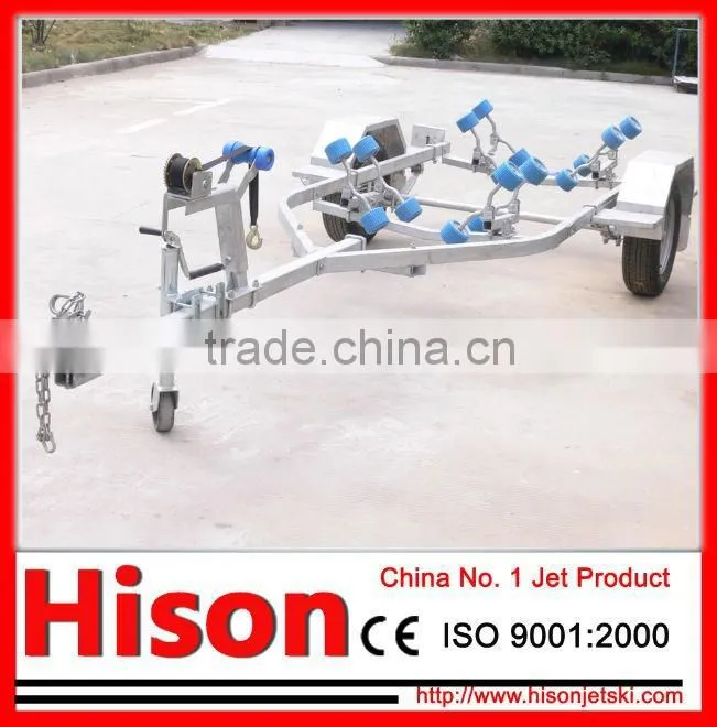 Hison China manufactures small boat trailer for sale