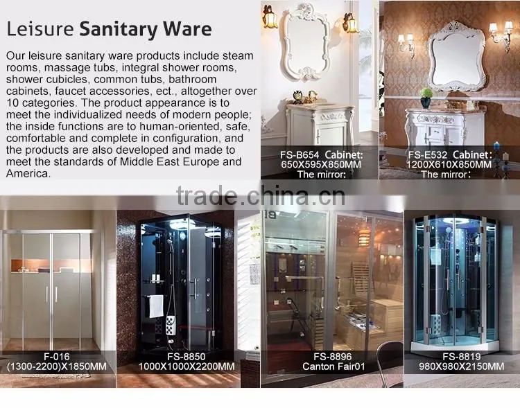 Acrylic color composite freestanding bathtub 5 people spa tub