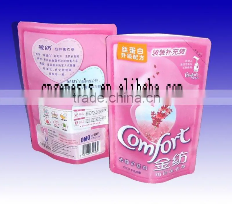PE laundry detergent bag / cleaning zipper pouch