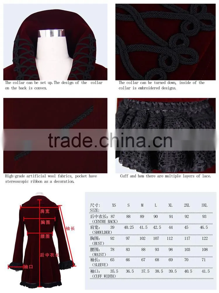 Devil fashion 2015 ladies gothic jacket CT00302