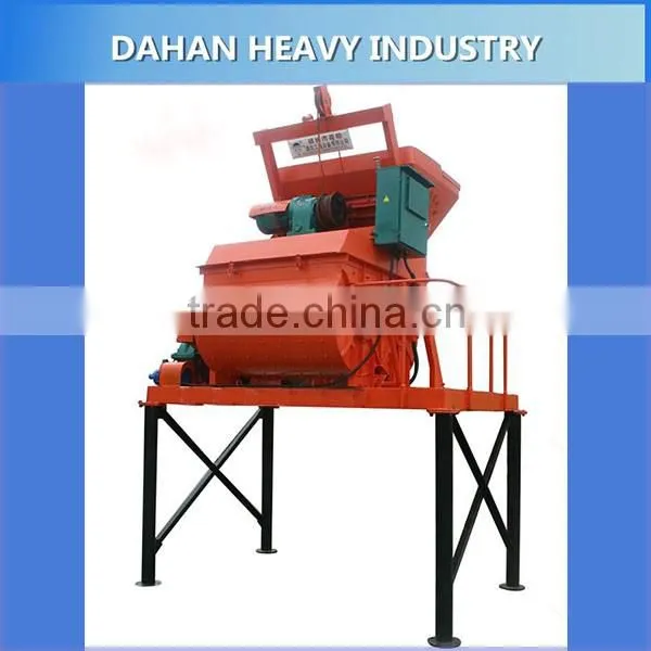 ISO9001 ready mix twin shaft electric concrete mixer machine for buildings, highway and other projects