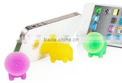 Customized Cartoon Duck Silicone Material Mobile Phone Stand