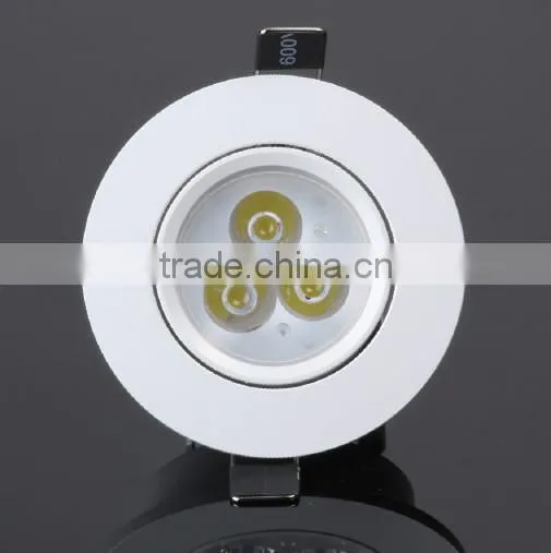 Adjustable led downlight 3*1w led ceiling light