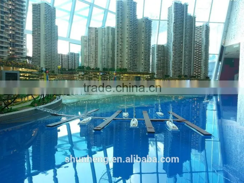 New island planning house miniature scale models , City planning maquette model
