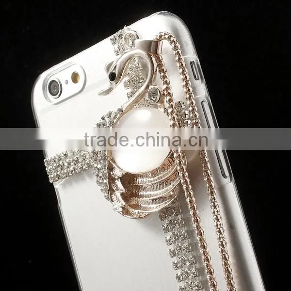 Mobile phone case Rhinestone Crystal hard case for iphone 6, rhinestone Case for iphone 6