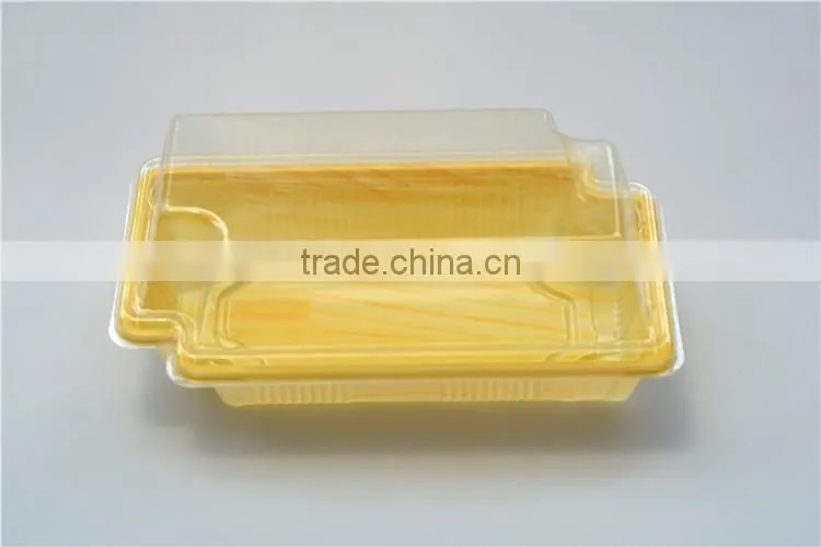 SM1-4101 Yellow Disposable Food Container with Lid
