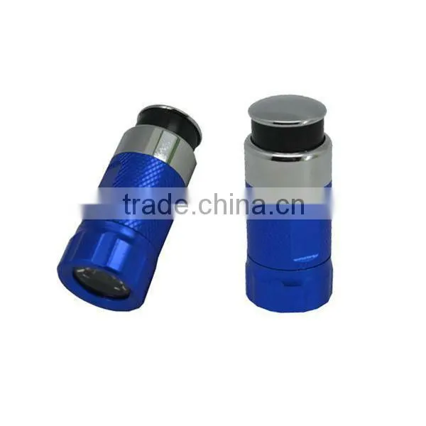 MINI Colorful DC 12V Car Cigarette Lighter Socket Rechargeable 0.5W 30-Lumen Mini LED Flashlight