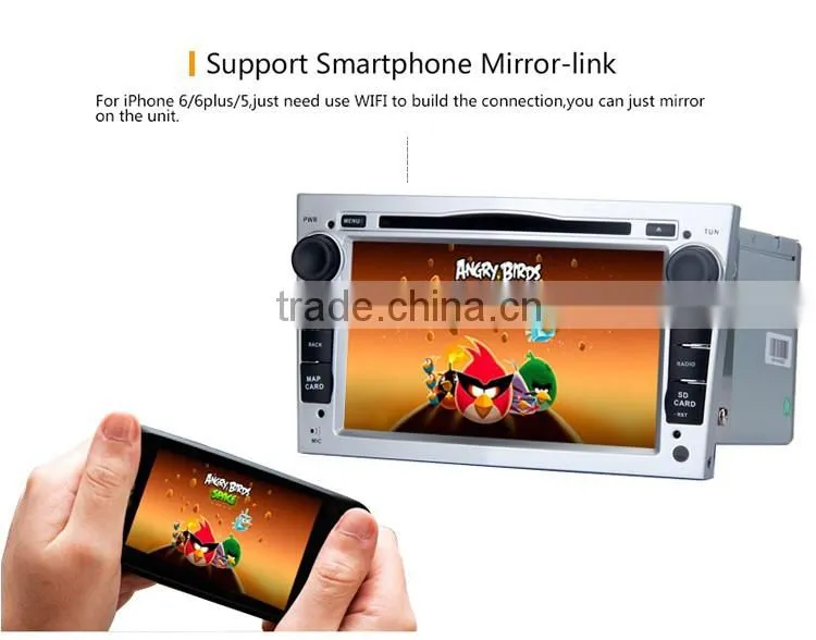 7 Inch Wifi Android 5.1.1 car audio dvd player gps navigation system for Opel Antara