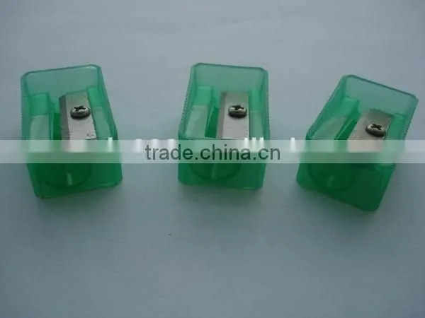 Best sale promotional cheap transparent color plastic pencil sharpeners