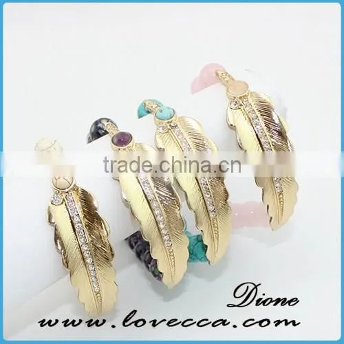 High Quality+In stock+Small MOQ Gold plating pearl charm bracelet