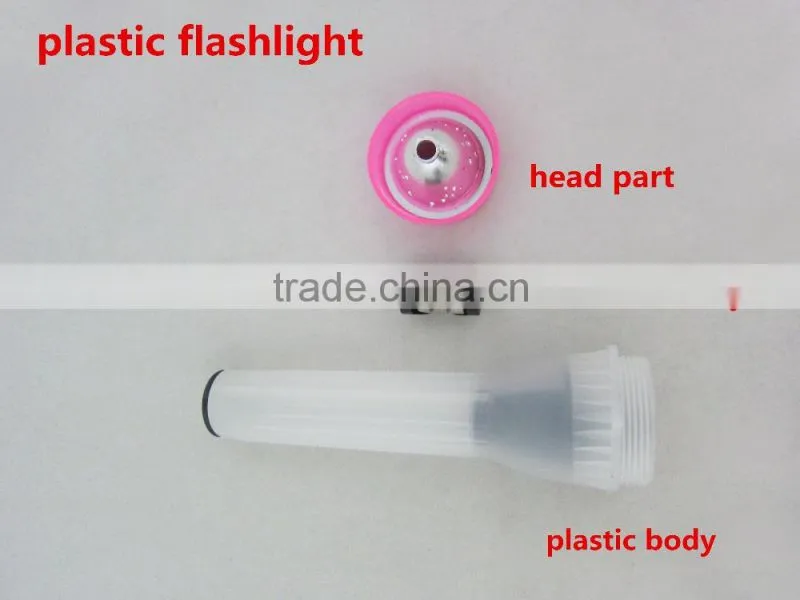 Multi-colors 2 led infrared flashlight plastic Flashlight