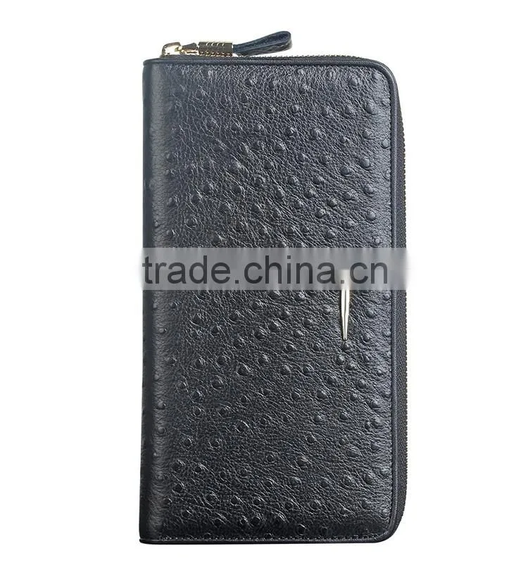 QIALINO RFID Blocking Wallet Genuine Leather wallet with lock handbag