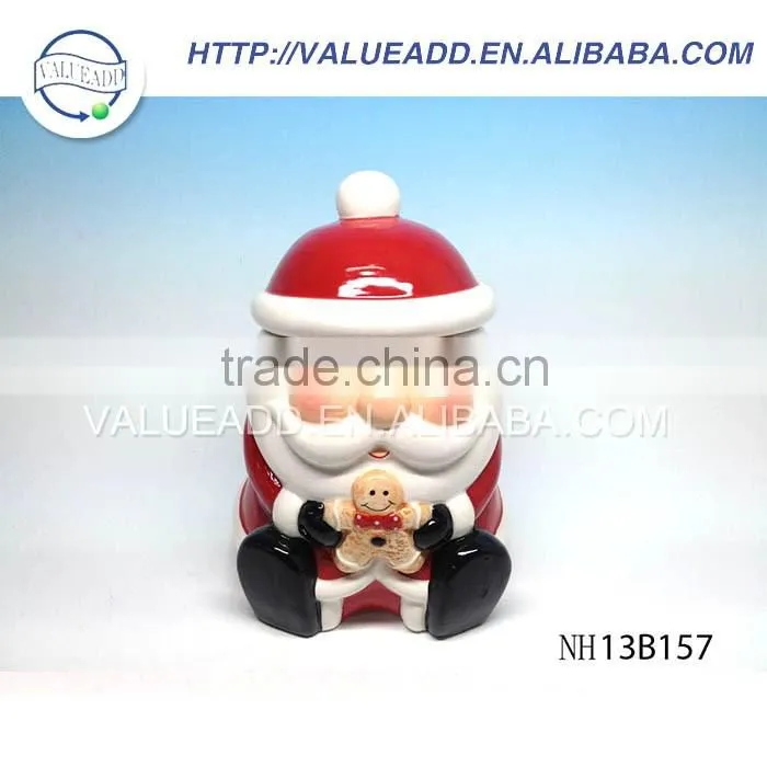 wholesale christmas ceramic country kitchen canisters manufacturers in china
