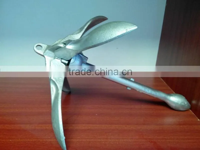 Hot Dip Galvanized Folding Grapnel Anchor Type A For Yacht