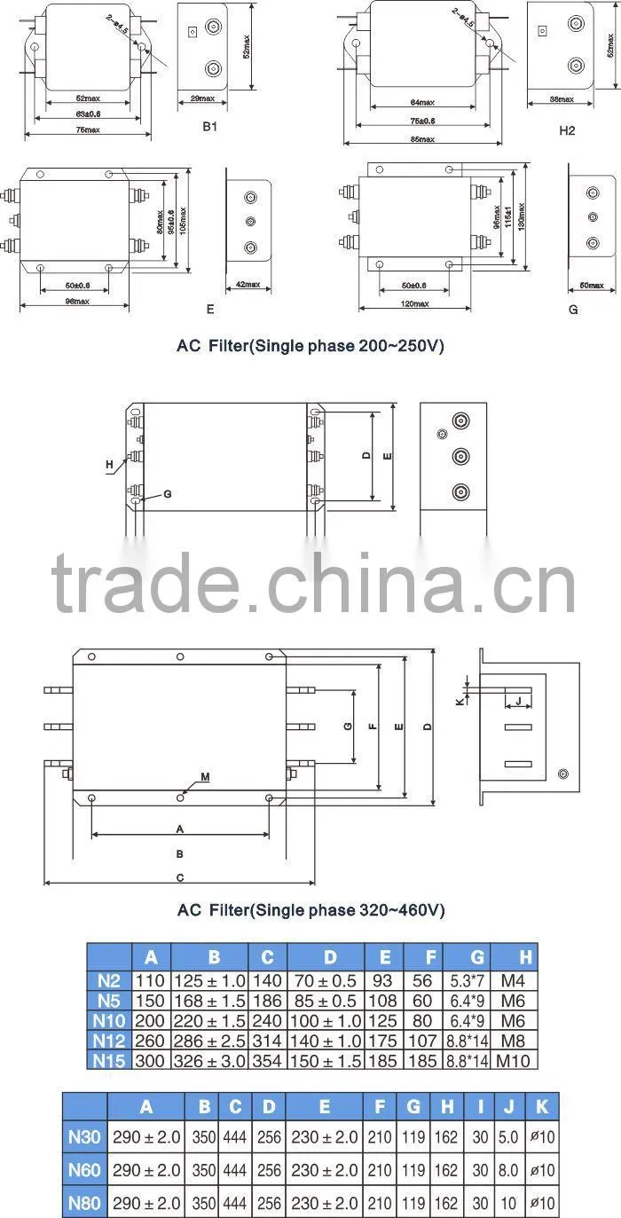 EMHEATER EMC EMI suppression filters 3 phase 380V 45kw harmonic filter reactor