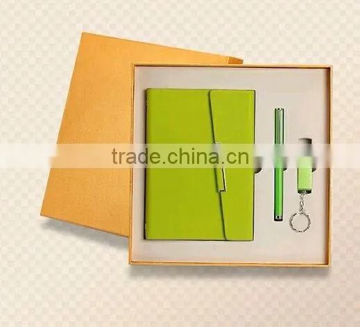 New PU notebook with USB Power Bank