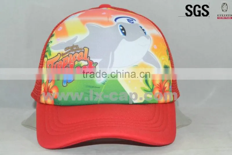 promation custom trucker cap/cartoon kids mesh trucker hat/high quality baby trucker cap wholesale