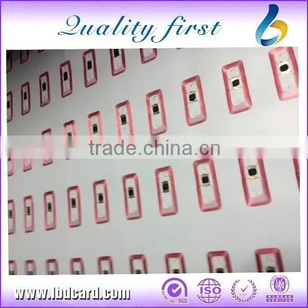 Factory 5*5 or 4*8 UHF RFID Inlay/Impinj M4 Dry Inlay