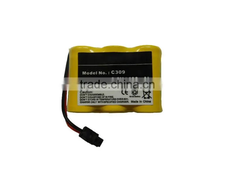 Stable quality Ni-cd 2/3AA 3.6V 400mAh Cordless Phone battery