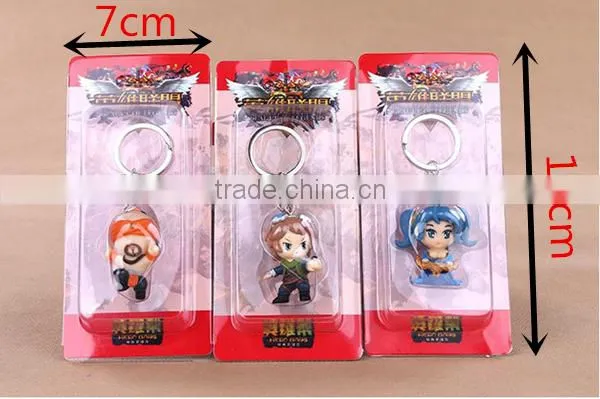 dota 2 keychain,anime keychain,pvc dota 2 keychain