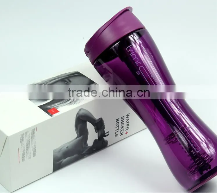 BPA-Free Shaker Bottle Straw Water Shake Bottle Shaker Cup