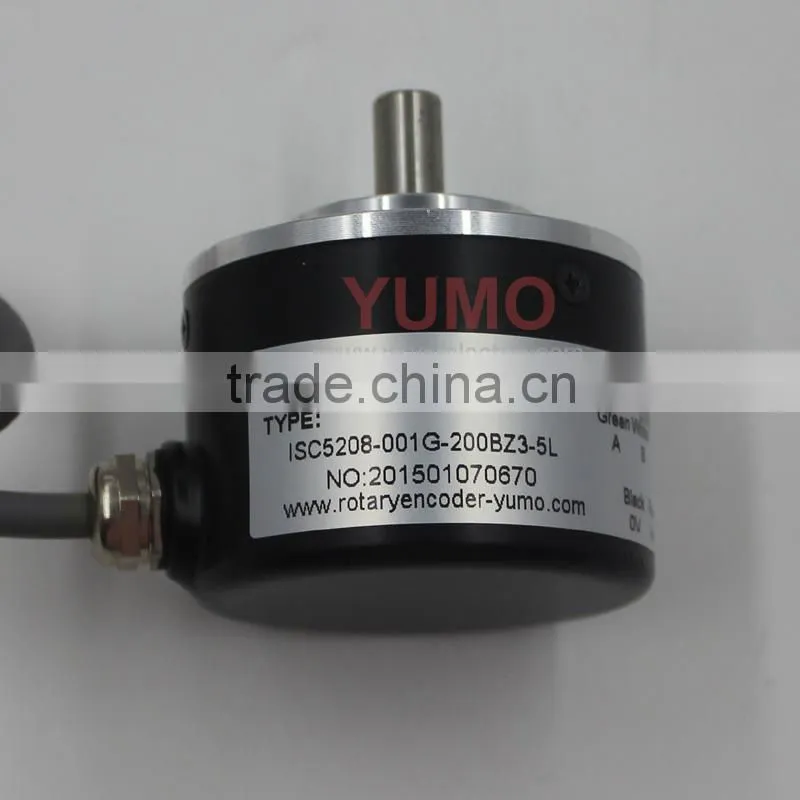 ISC5208 200 phase CNC system Machine Solid shaft encoder optical price incremental rotary encoder