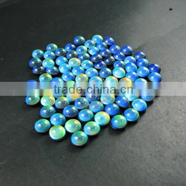 10mm color change round mood cabochon for DIY mood rings,charms supplies fingdings 4110120