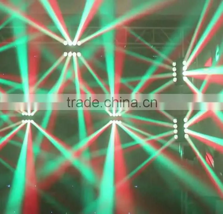 Three Years Warranty White 8*10w or 4in1 RGBW 8x12w Spider Surge 8 Sweeping LED Beam Effect