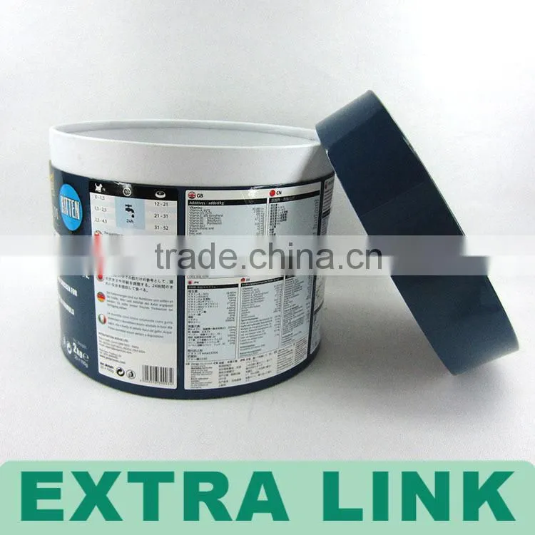 Round Tube Coffee Cup Kraft Box / Newest Exclusive Design Decorative Paper Tea Can